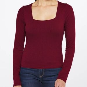 Gwendolyn Square Neck Knit Top